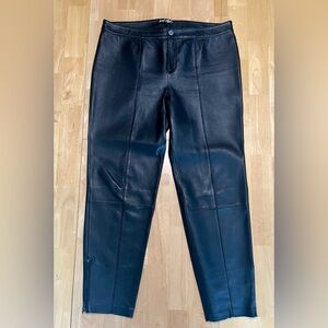 Vintage Lord & Taylor Black 100% Real Leather Pants - Size 14